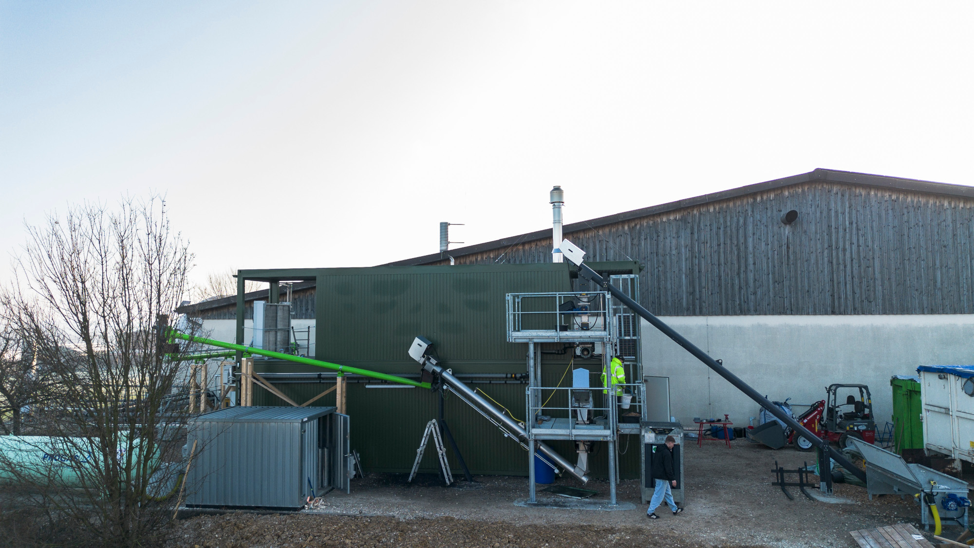 Drohnenaufnahme Pyrolyseanlage Leinfelden